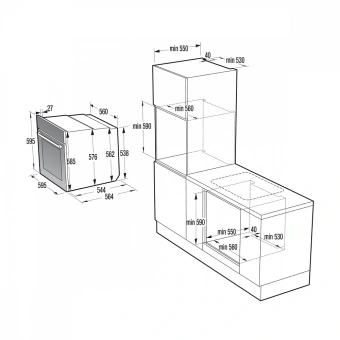 Духовой шкаф Электрический Gorenje BSA6747DGWI черный - купить недорого с доставкой в интернет-магазине