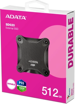 Накопитель SSD A-Data USB3.1 512GB SD620-512GCBK SD620 2.5" черный - купить недорого с доставкой в интернет-магазине