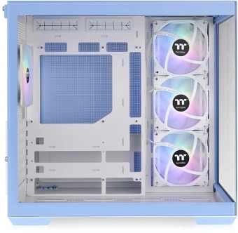 Корпус Thermaltake View 380 TG ARGB Hydrangea синий без БП ATX 6x120mm 2x140mm 1x200mm 2xUSB3.0 audio bott PSU - купить недорого с доставкой в интернет-магазине