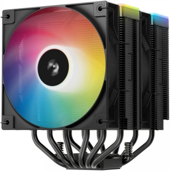 Устройство охлаждения(кулер) Deepcool AG620 Bk V2 ARGB Soc-AM5/AM4/1200/1700/1851 черный 4-pin 15-29dB Al+Cu 260W 1330gr Ret (R-AG620-BKAMMN-GJD) - купить недорого с доставкой в интернет-магазине