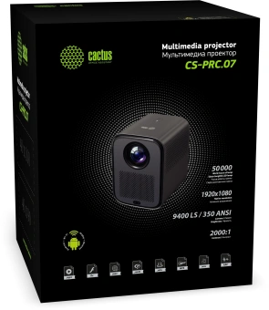 Проектор Cactus CS-PRC.07WT.Full HD-A LCD 9400Lm LS 350Lm ANSI (1920x1080) 2000:1 ресурс лампы:50000часов 1xUSB typeA 1xHDMI 1кг - купить недорого с доставкой в интернет-магазине