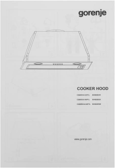 Вытяжка встраиваемая Gorenje BHI626E6B черный управление: кнопочное (1 мотор) - купить недорого с доставкой в интернет-магазине