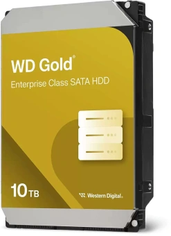 Жесткий диск WD SATA-III 10TB WD103KRYZ Gold 512E (7200rpm) 512Mb 3.5" - купить недорого с доставкой в интернет-магазине
