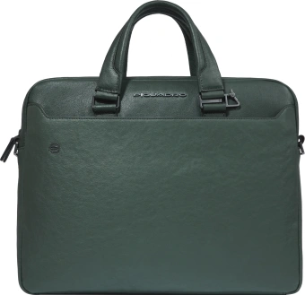 Деловая сумка Piquadro Black Square CA3339B3/VEVE с отделением для ноутбука оливковый/зеленый натур.кожа - купить недорого с доставкой в интернет-магазине