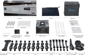 Блок питания Seasonic ATX 1300W Prime TX-1300 Gen.5 80+ titanium (20+4pin) APFC 135mm fan 18xSATA Cab Manag RTL - купить недорого с доставкой в интернет-магазине