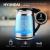 Чайник электрический Hyundai HYK-G3036 1.7л. 2200Вт черный/прозрачный корпус: стекло/пластик - цена, купить или заказать с доставкой в интернет-магазине Чайник электрический Hyundai HYK-G3036 1.7л. 2200Вт черный/прозрачный корпус: стекло/пластик - купить недорого с доставкой в интернет-магазине