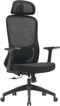 Кресло Cactus CS-MC515-BK черный сиденье черный сетка/ткань с подголов. крестов. пластик пластик черный - купить недорого с доставкой в интернет-магазине