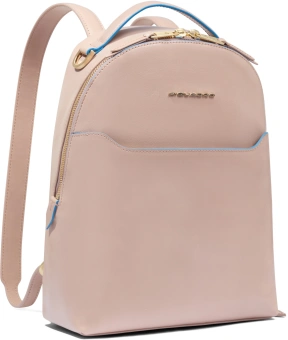 Рюкзак женский Piquadro Blue Square CA6677B2/RO2 пудровый кожа - купить недорого с доставкой в интернет-магазине