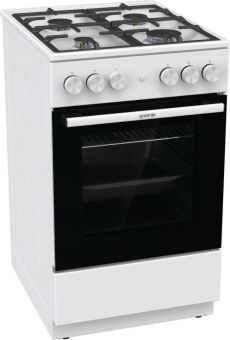 Плита Газовая Gorenje GG5A11WF белый (без крышки) реш.чугун - купить недорого с доставкой в интернет-магазине