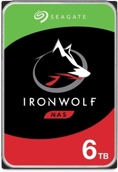 Жесткий диск Seagate SATA-III 6TB ST6000VN006 NAS Ironwolf (5400rpm) 256Mb 3.5" - купить недорого с доставкой в интернет-магазине