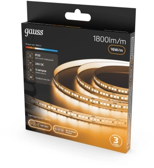 Лента Gauss 23637032014 5м - купить недорого с доставкой в интернет-магазине