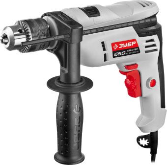 Дрель ударная Зубр ДУ-550 ЭР 550Вт патрон:кулачковый реверс - купить недорого с доставкой в интернет-магазине