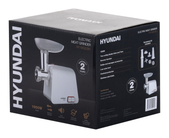 Мясорубка Hyundai HY-MG5391 1900Вт белый - купить недорого с доставкой в интернет-магазине