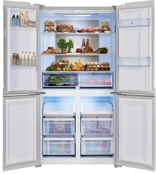 Холодильник Lex LCD505WGID 2-хкамерн. белый стекло инвертер - купить недорого с доставкой в интернет-магазине