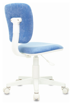 Кресло детское Бюрократ CH-W204NX голубой Velvet 86 крестов. пластик белый пластик белый - купить недорого с доставкой в интернет-магазине