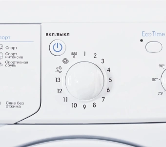 Стиральная машина Indesit EcoTime IWUB 4085 класс: A загр.фронтальная макс.:4кг белый - купить недорого с доставкой в интернет-магазине
