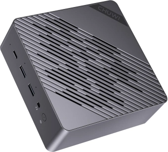 ПК Мини Chuwi AuBox Ryzen AI 9 365 (2) 32Gb SSD1Tb Radeon 880M Windows 11 Pro 2x2.5GbitEth WiFi BT 120W серебристый/черный - купить недорого с доставкой в интернет-магазине