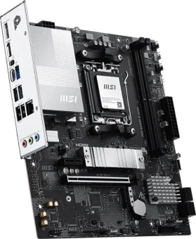 Материнская плата MSI PRO B850M-B GEN4 Socket AM5 AMD B850 2xDDR5 mATX AC`97 8ch(7.1) 2.5Gg RAID+HDMI+DP - купить недорого с доставкой в интернет-магазине