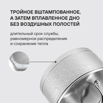 Ковш Rondell Vintage RDS-345 1.5л. d=16см (с крышкой) стальной - купить недорого с доставкой в интернет-магазине