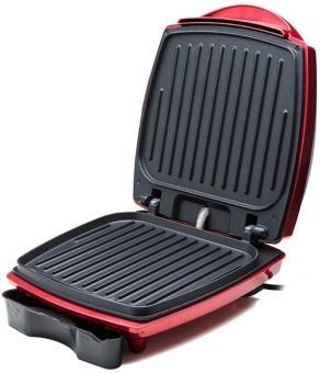 Электрогриль Kitfort KT-1610 1000Вт красный/черный - купить недорого с доставкой в интернет-магазине