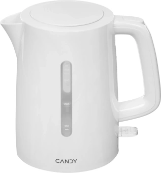 Чайник электрический Candy QA00A1M00RU 1.7л. 2200Вт белый корпус: пластик (CK-100) - купить недорого с доставкой в интернет-магазине