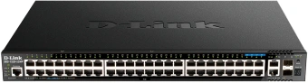 Коммутатор D-Link DGS-1520-52MP/A2A (L3) 48x1Гбит/с 2x10Гбит/с 4x2.5Гбит/с 2SFP+ 48PoE+ 370W управляемый - купить недорого с доставкой в интернет-магазине