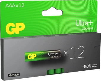 Батарея GP Ultra Plus Alkaline 24AUPA21-2CRB12 AAA (12шт) блистер - купить недорого с доставкой в интернет-магазине