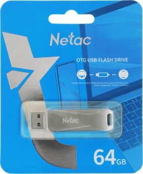 Флеш Диск Netac 64GB U782C NT03U782C-064G-30PN USB3.0 серый - купить недорого с доставкой в интернет-магазине