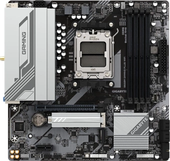 Материнская плата Gigabyte B650M GAMING PLUS WF SocketAM5 AMD B650 4xDDR5 mATX AC`97 8ch(7.1) 2.5Gg RAID+HDMI+DP - купить недорого с доставкой в интернет-магазине
