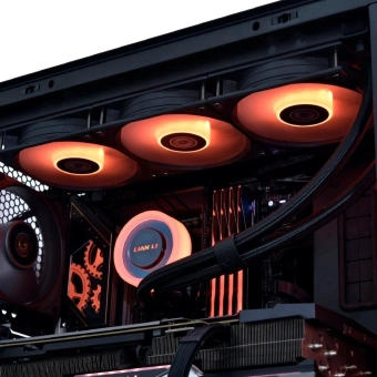 Система водяного охлаждения Lian-Li Galahad II Lite 360R ARGB Soc-AM5/AM4/1700/1851 черный34.8dB Al+Cu Ret (G89.GA2L36RB.R0) - купить недорого с доставкой в интернет-магазине