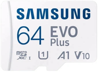 Флеш карта microSDXC 64GB Samsung MB-MC64SA EVO Plus + adapter - купить недорого с доставкой в интернет-магазине