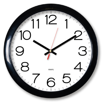 Часы настенные аналоговые Бюрократ WallC-R78PN D29см черный (WALLC-R78PN29/BLACK) - купить недорого с доставкой в интернет-магазине