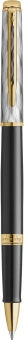 Ручка роллер Waterman Reflections of Paris Hemisphere DeLuxe (2200838) Black GT F черн. черн. подар.кор. - купить недорого с доставкой в интернет-магазине