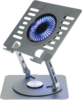 Подставка для ноутбука Digma D-NCP170-1xRGB110-360 17" 240x230x50мм 28дБ 2xUSB 1x 110ммFAN 940г Fan-control алюминий серый - купить недорого с доставкой в интернет-магазине
