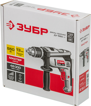 Дрель ударная Зубр ДУ-550 ЭР 550Вт патрон:кулачковый реверс - купить недорого с доставкой в интернет-магазине