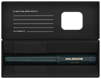 Ручка шариков. Moleskine Kaweco (KAWBALLPENGRN) т.зеленый d=1мм син. черн. подар.кор. - купить недорого с доставкой в интернет-магазине