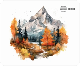 Коврик для мыши Cactus Autumn mountains 220x180x2мм (CS-MP-P10XS) - купить недорого с доставкой в интернет-магазине