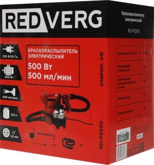 Краскопульт RedVerg RD-PS500 500Вт бак:800мл 500мл/мин - купить недорого с доставкой в интернет-магазине