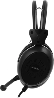 Наушники с микрофоном A4Tech HS-30 черный 2м мониторные оголовье - купить недорого с доставкой в интернет-магазине