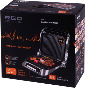 Электрогриль Red Solution SteakPRO RGM-M805 2100Вт черный - купить недорого с доставкой в интернет-магазине