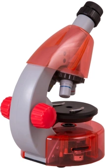 Микроскоп Levenhuk LabZZ M101 монокуляр 40-640x на 3 объектива апельсиновый - купить недорого с доставкой в интернет-магазине