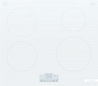 Индукционная варочная поверхность Bosch Serie 6 PUE612BB1E белый - купить недорого с доставкой в интернет-магазине