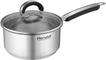 Ковш Rondell Brando RDS-1803 1.3л. d=16см (с крышкой) стальной - купить недорого с доставкой в интернет-магазине