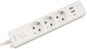 Сетевой удлинитель Powercube PC-5-2M 1.9м (3 розетки) белый (коробка) - купить недорого с доставкой в интернет-магазине
