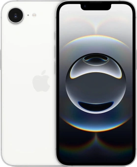 Смартфон Apple A3409 iPhone 16e 128Gb белый моноблок 3G 4G 1Sim 6.1" 1170x2532 iOS 18 48Mpix 802.11 a/b/g/n/ac/ax NFC GPS Protect - купить недорого с доставкой в интернет-магазине