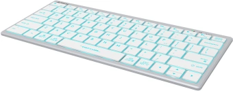 Клавиатура A4Tech FX61 белый USB slim LED (FX61 WHITE) кабель 1.5м - купить недорого с доставкой в интернет-магазине