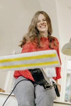 Швабра паровая Karcher SC 2 Upright 1600Вт белый - купить недорого с доставкой в интернет-магазине