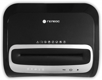 Шредер Heleos УМ35-5 черный/серебристый (секр.P-5) фрагменты 23лист. 35лтр. скрепки скобы пл.карты CD - купить недорого с доставкой в интернет-магазине