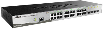 Коммутатор D-Link DGS-1210-28/ME/B2A (L2) 24x1Гбит/с 4SFP управляемый - купить недорого с доставкой в интернет-магазине