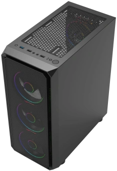 Корпус Bloody CC-126 черный без БП ATX 8x120mm 2xUSB2.0 1xUSB3.0 audio bott PSU - купить недорого с доставкой в интернет-магазине